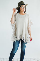The Lace Trim Poncho