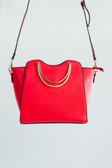 The Oversized Tote - Red